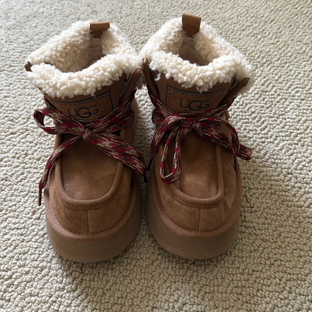 UGG Funkarra Genuine Shearling Cabin Cuff Bootie